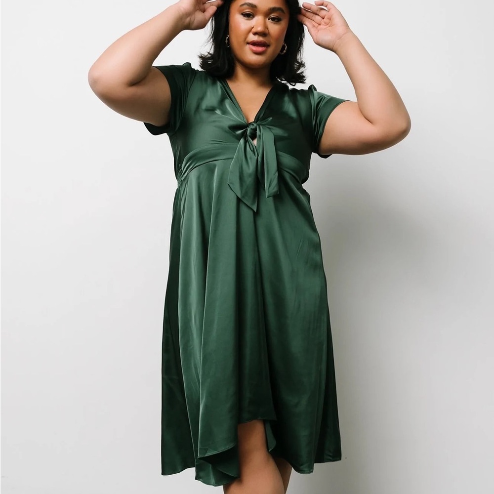 Baltic Born Satin Midi Dress Wedding guest or bridesmaid
